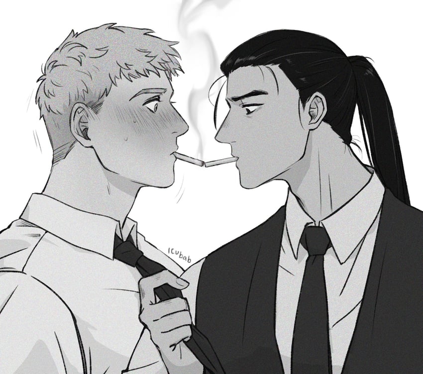 laios touden and shurou (dungeon meshi) drawn by raichu_(shenzed4092)