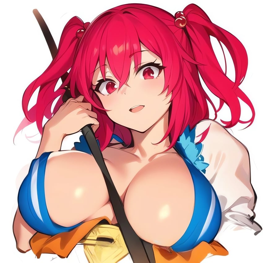 onozuka komachi and shishou (touhou and 1 more) drawn by nuppehofu_(nibuta)