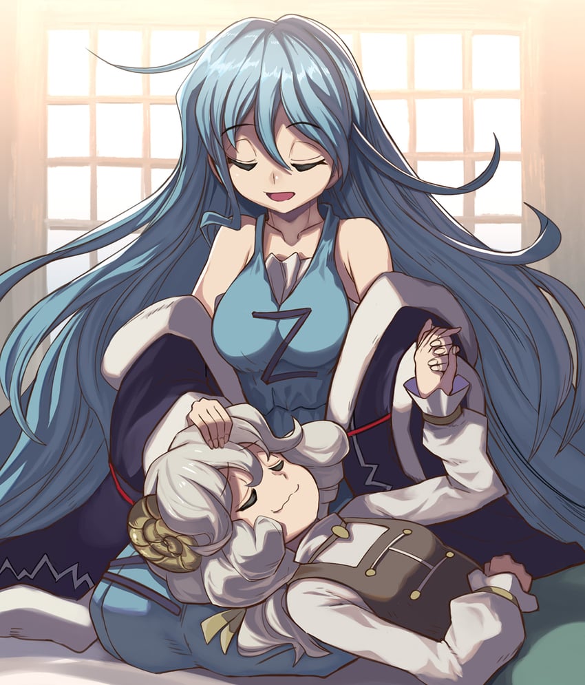 meeko and muwatari makura (touhou and 1 more) drawn by syope