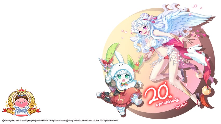 poring, wanderer, and summoner (ragnarok online) drawn by taruk