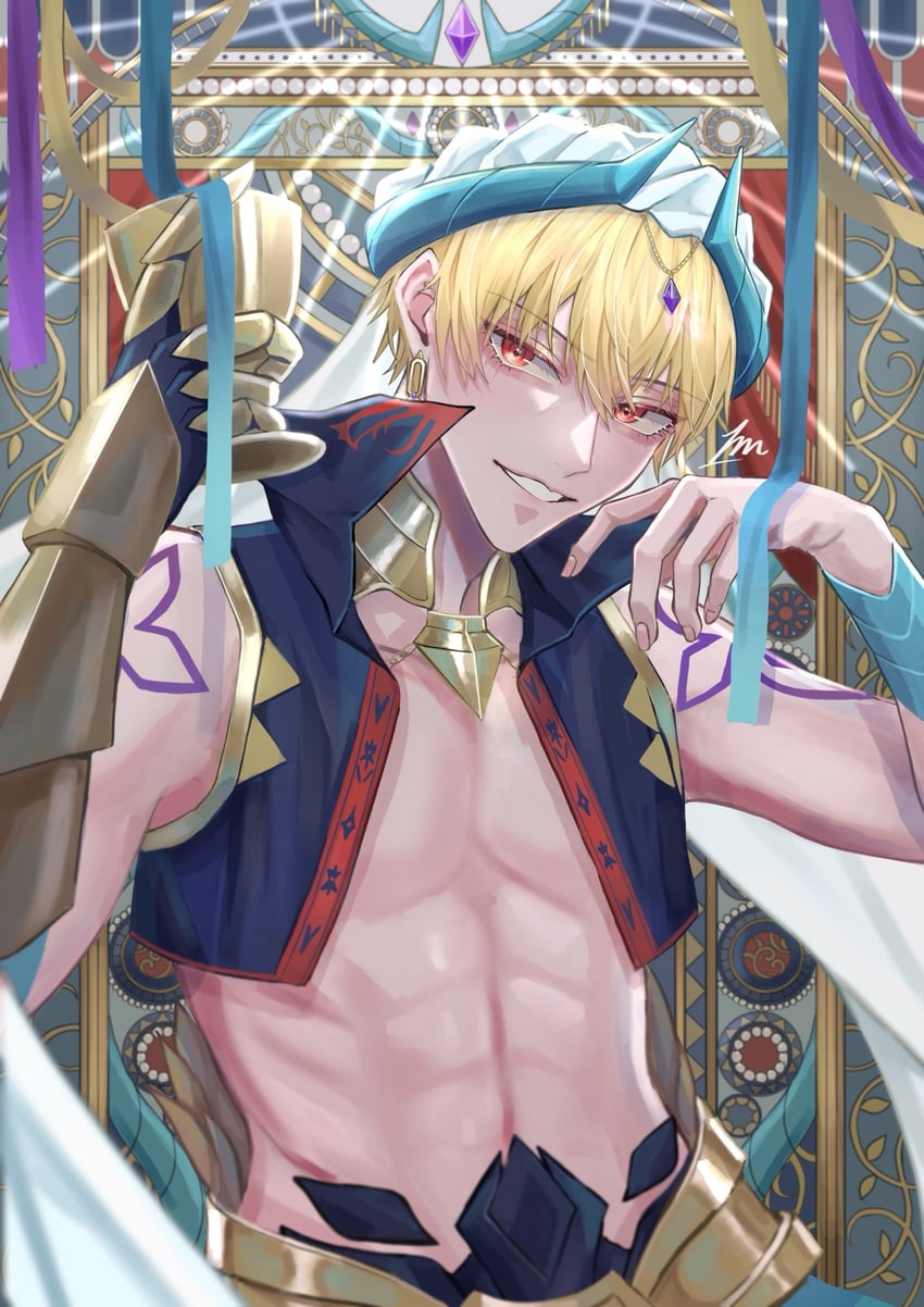 gilgamesh (fate and 1 more) drawn by ichimichi_111
