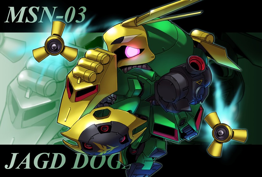 jagd doga gyunei custom (gundam and 2 more) drawn by unizo_(kukk)