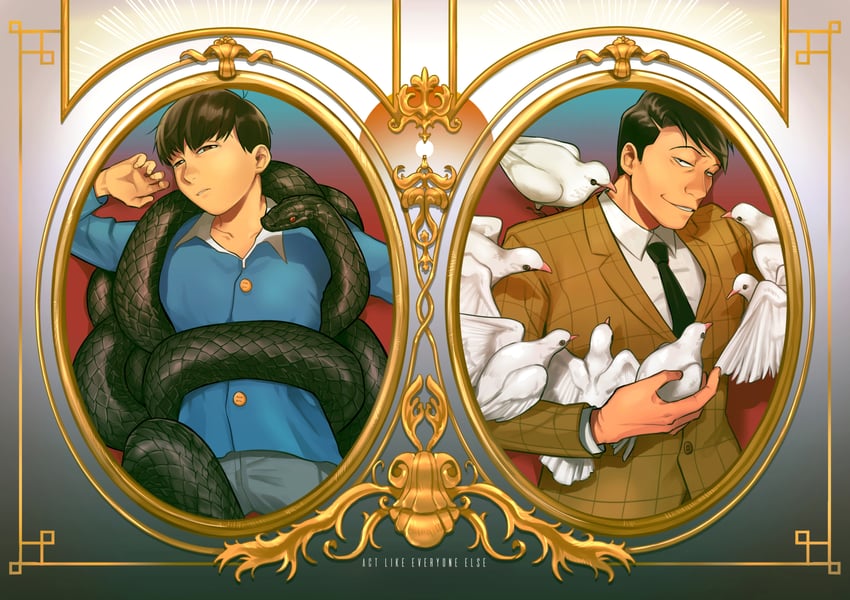 matsuno osomatsu and tougou (osomatsu and 1 more) drawn by maririnbo