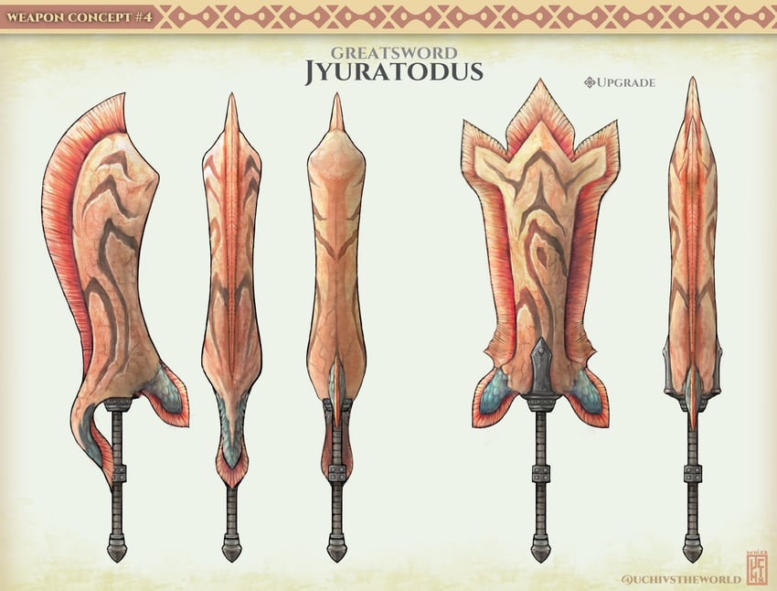 jyuratodus (monster hunter and 1 more) drawn by uchi_vs_the_world