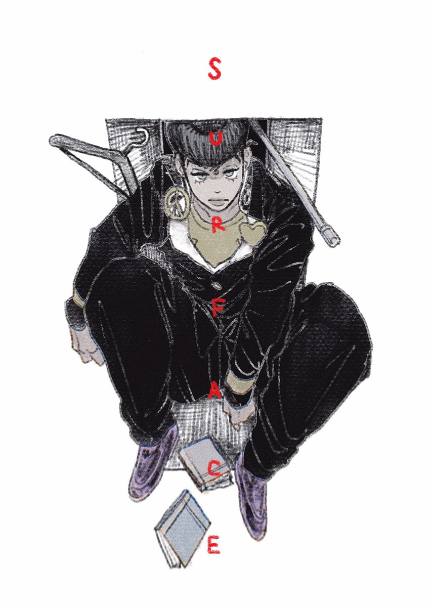 higashikata josuke (jojo no kimyou na bouken and 1 more) drawn by t_0nd