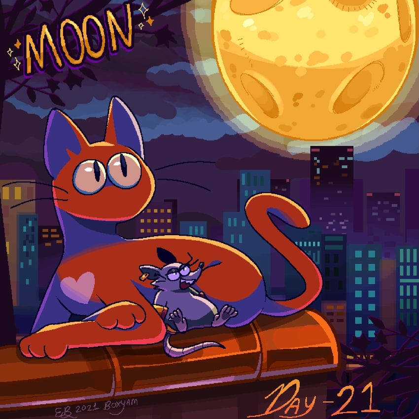 mad rat and heart (mad rat dead) drawn by boxyam