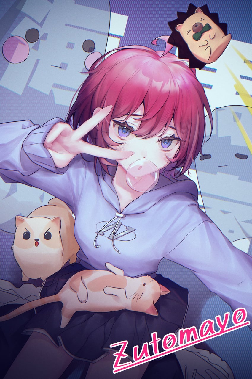 nira-chan, uniguri, ginger strings, and bong (zutto mayonaka de ii no ni and 1 more) drawn by sanren8