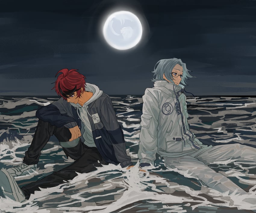 aotsuki eito and sumino takumi (the hundred line -last defense academy-) drawn by ransuteeki