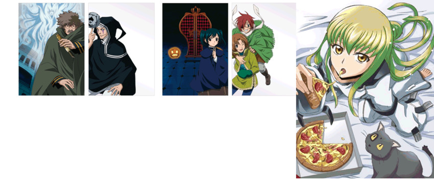 c.c., lenalee lee, and arthur (code geass and 1 more)