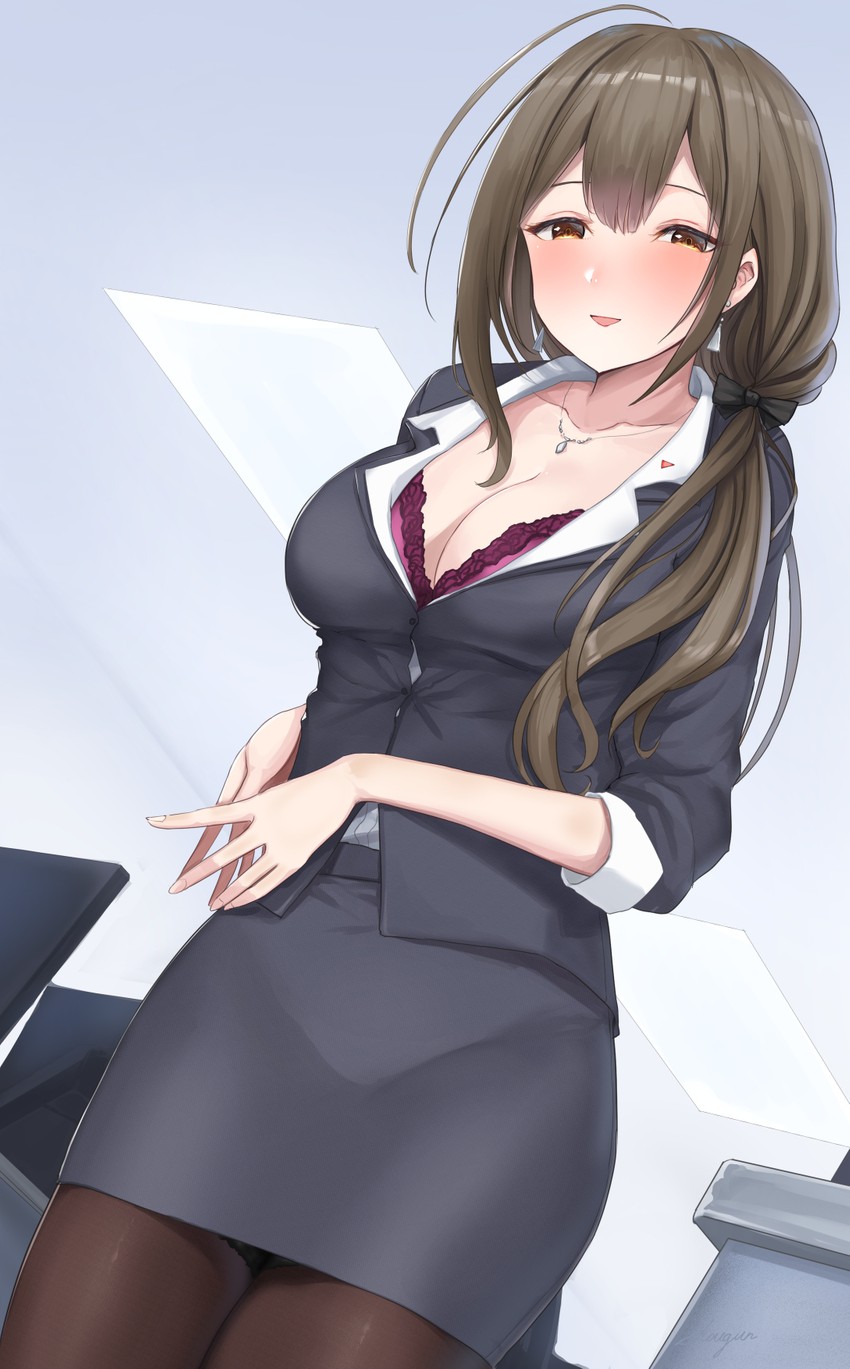 kuwayama chiyuki (idolmaster and 1 more) drawn by shougun_(chuckni1)