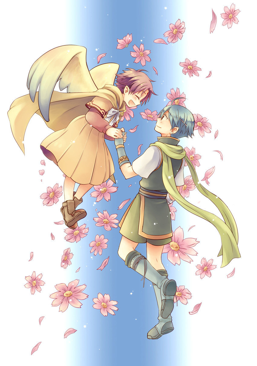 fae and nils (fire emblem and 2 more) drawn by serina_ranshi