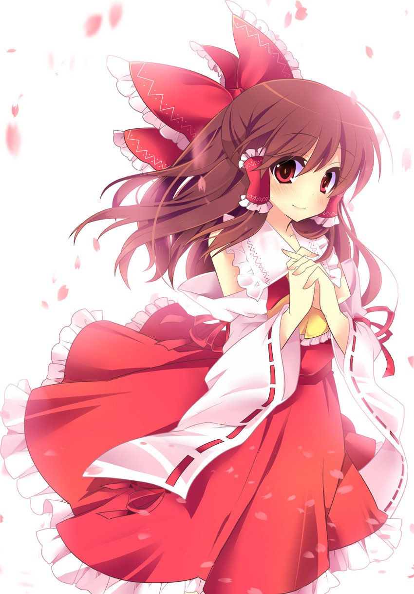 hakurei reimu (touhou) drawn by masaru.jp and saionji_yuri