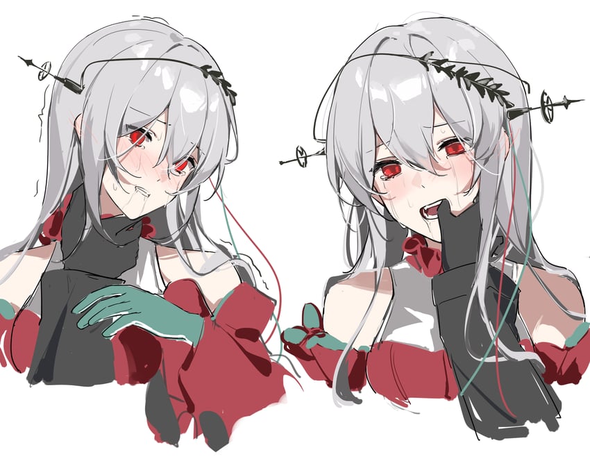 skadi and skadi the corrupting heart (arknights) drawn by joshua_(shisanli934)