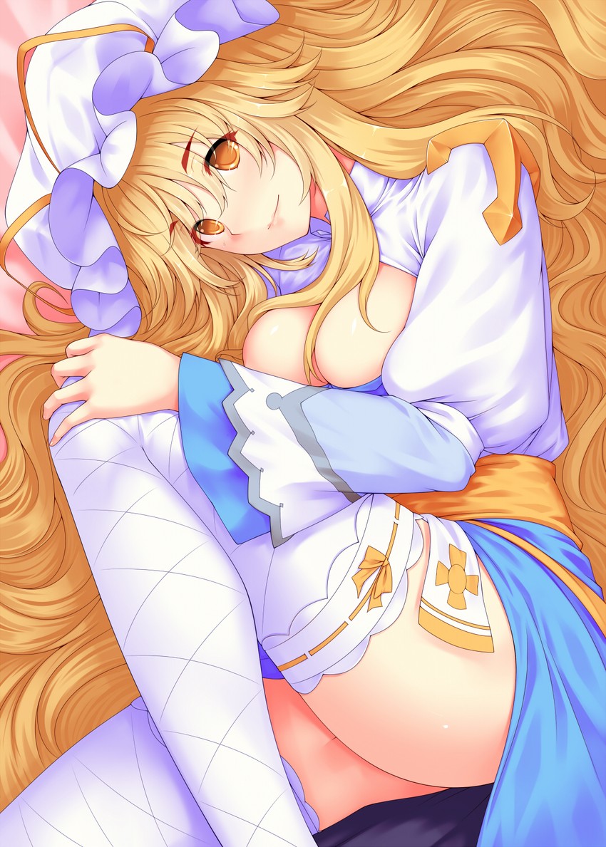 yakumo yukari and arch bishop (touhou and 1 more) drawn by tro_(trombe)