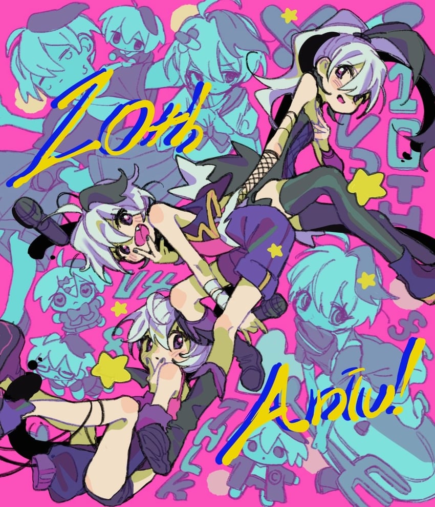 flower (vocaloid and 2 more) drawn by edge_0605