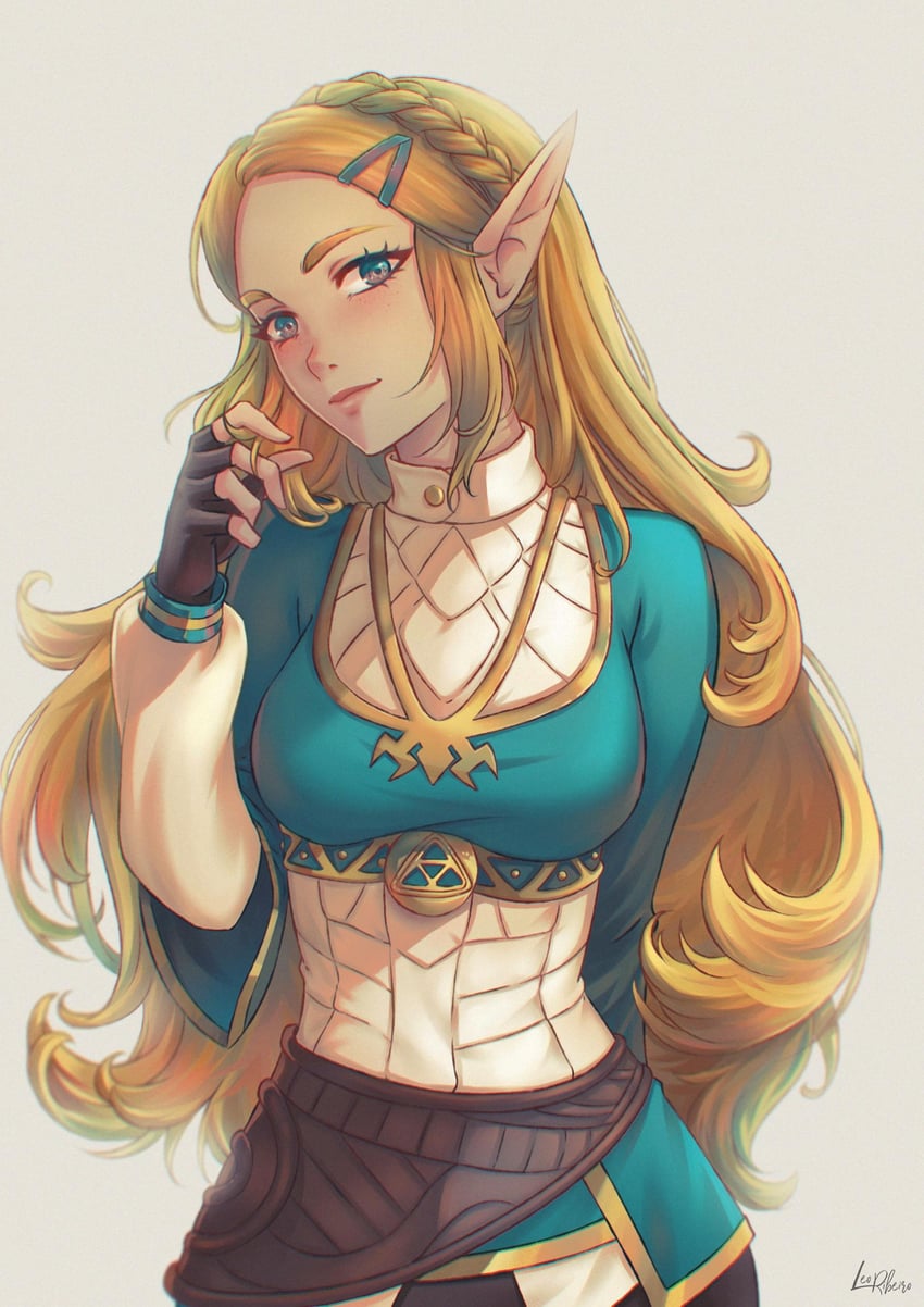 princess zelda (the legend of zelda and 1 more) drawn by leofoxart