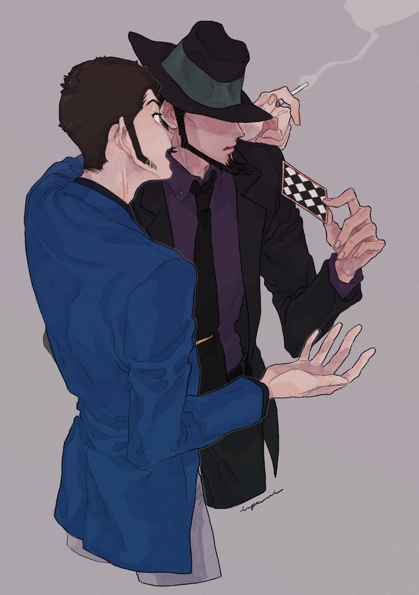 arsene lupin iii and jigen daisuke (lupin iii) drawn by urourooooo