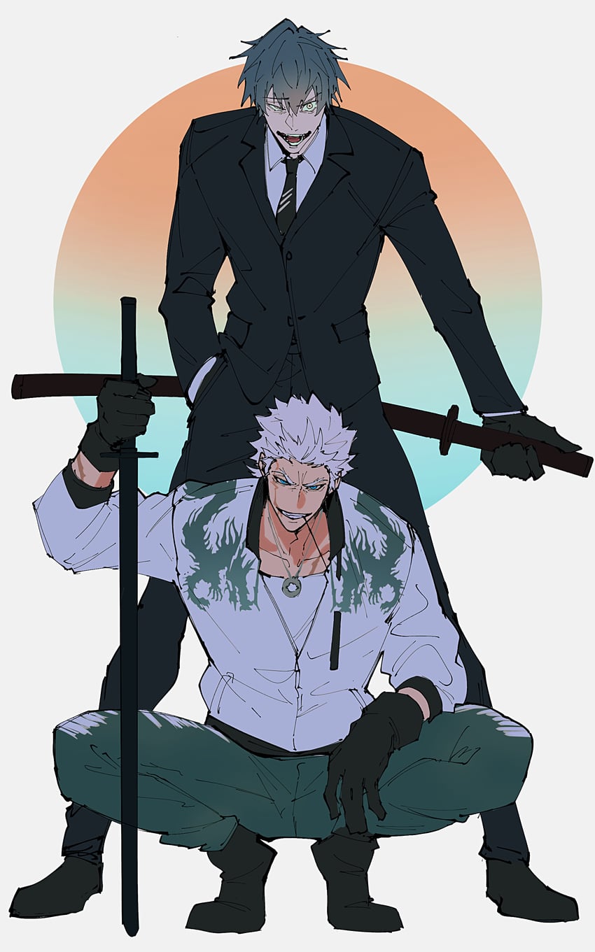 saitou hajime and nagakura shinpachi (fate and 1 more) drawn by haruakira