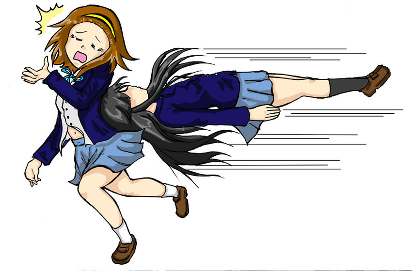 akiyama mio and tainaka ritsu (k-on!) drawn by noshiro_dai_ki
