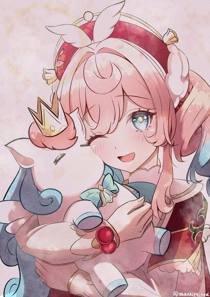 hyacine and little ica (honkai and 1 more) drawn by mashiro_(user_65392488)