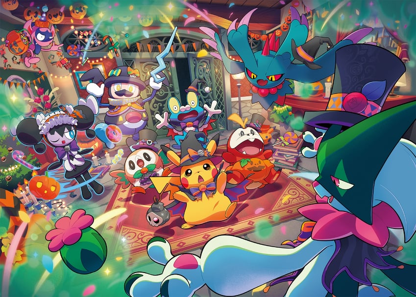pikachu, rowlet, meowscarada, fuecoco, froakie, and 4 more (pokemon)