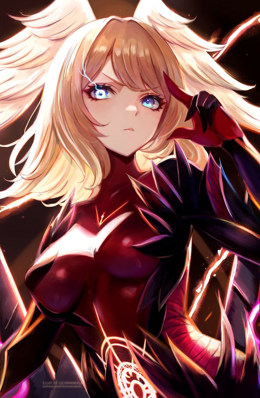 eunie and ouroboros (xenoblade chronicles and 1 more) drawn by leonmandala