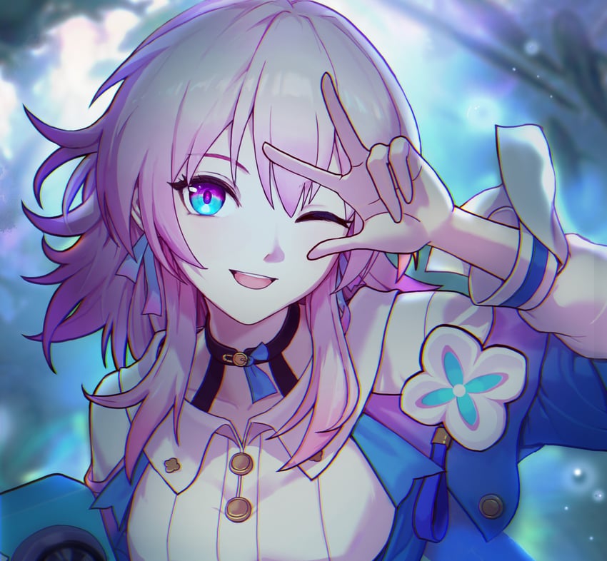 march 7th (honkai and 1 more) drawn by ahong