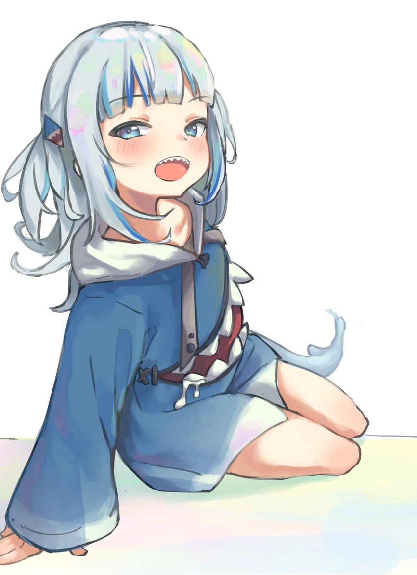 gawr gura (hololive and 1 more) drawn by driftingtiger