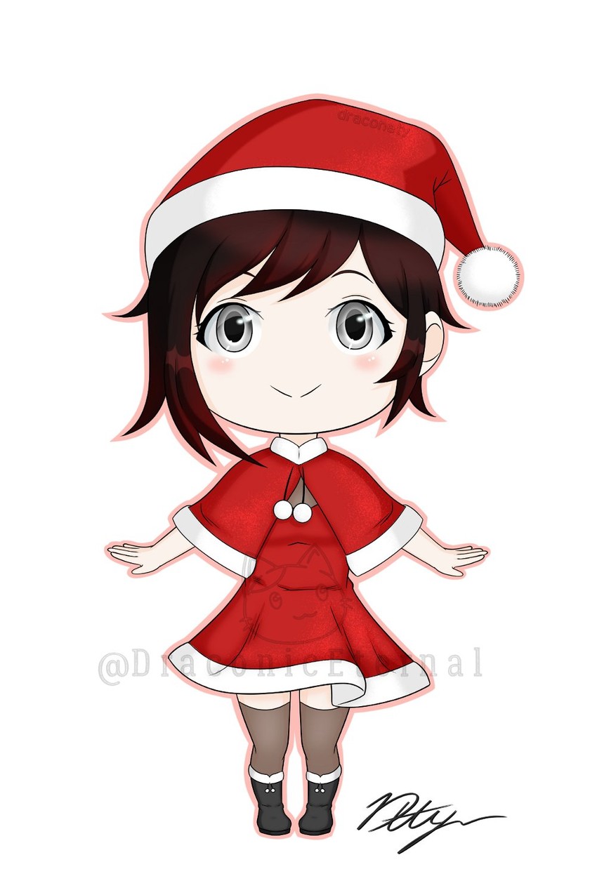 ruby rose (rwby) drawn by draconety