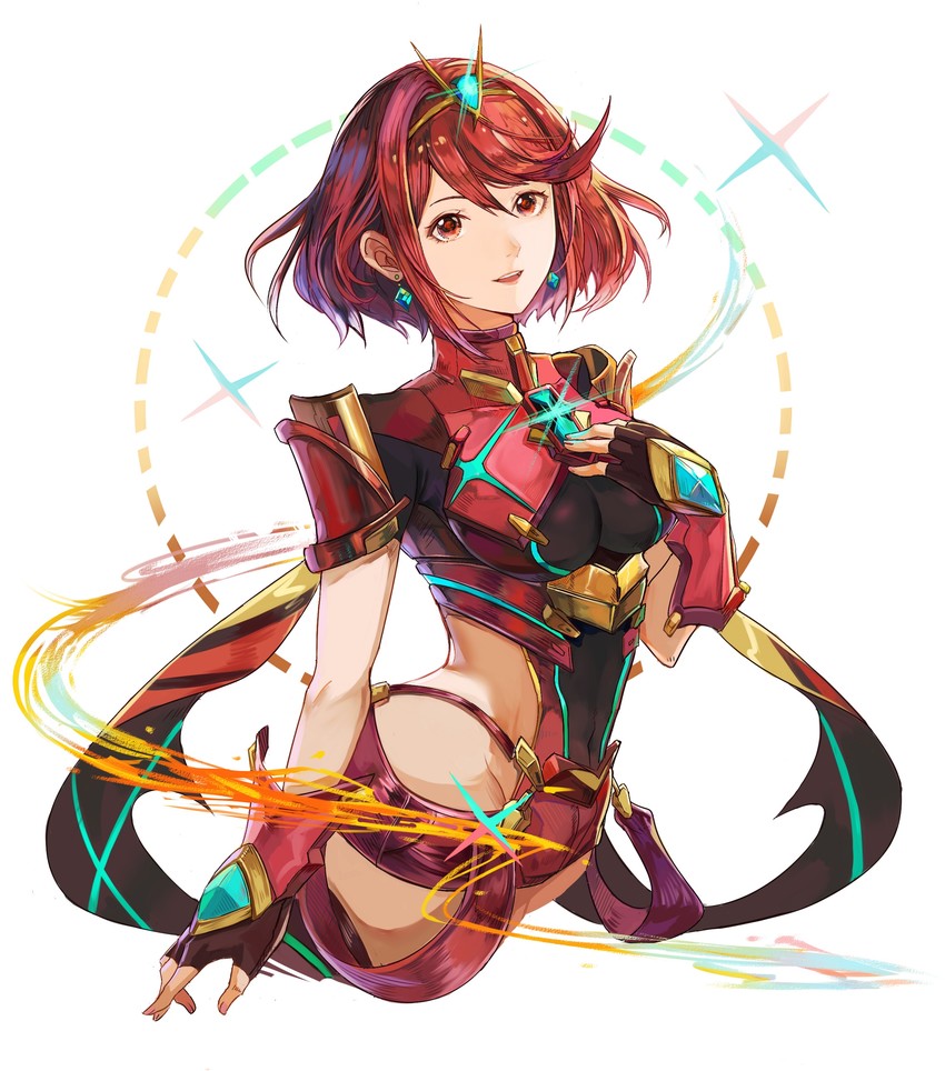 pyra (xenoblade chronicles and 1 more) drawn by tharsis_(392724022)