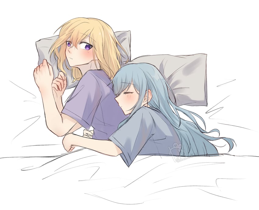 togawa sakiko and misumi uika (bang dream! and 1 more) drawn by kaeru_(kaeee41917105)