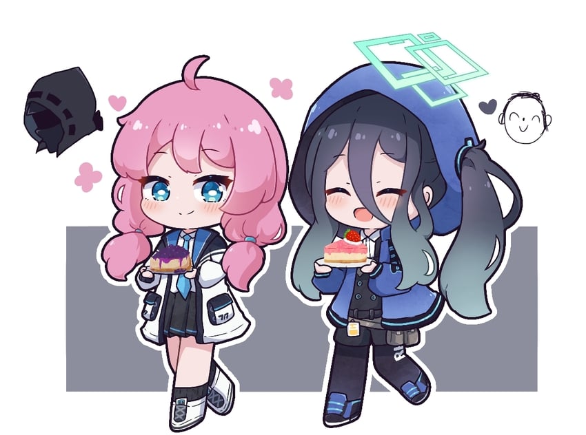 sensei, doodle sensei, doctor, aris, and blue poison (blue archive and 1 more) drawn by kurotofu
