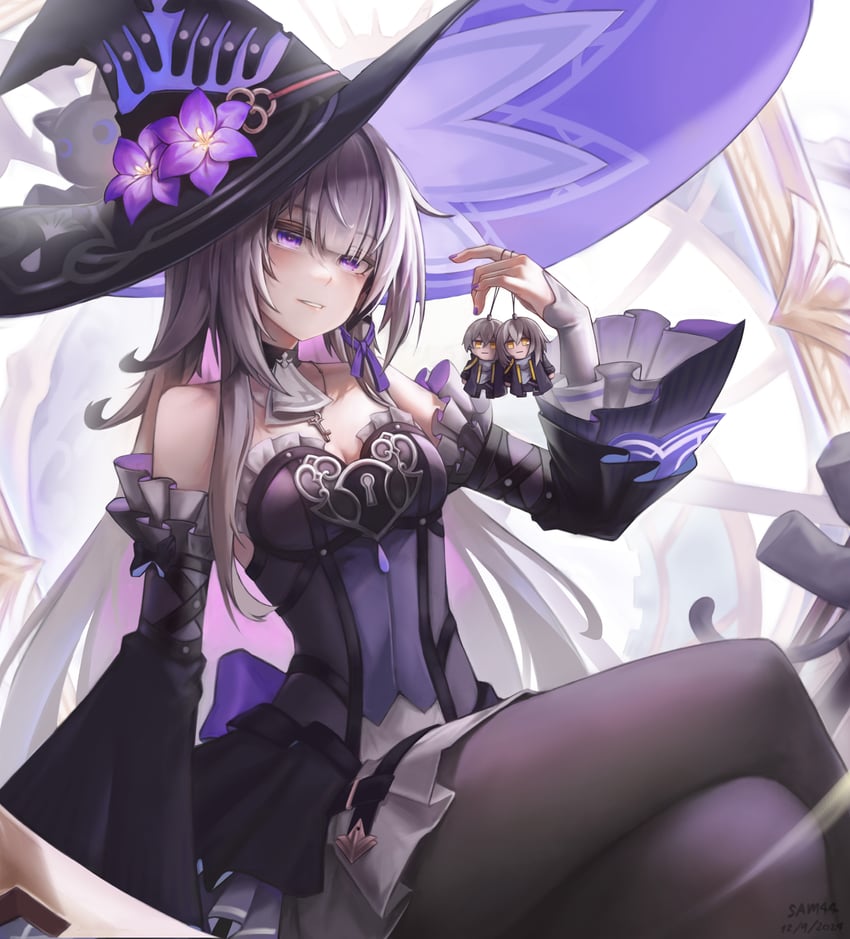 herta and the herta (honkai and 1 more) drawn by sam44_e