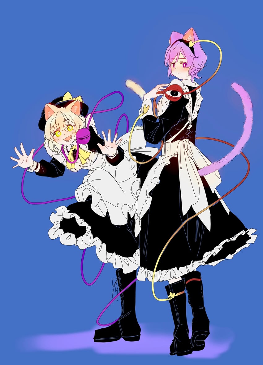 komeiji koishi and komeiji satori (touhou) drawn by ydpfa