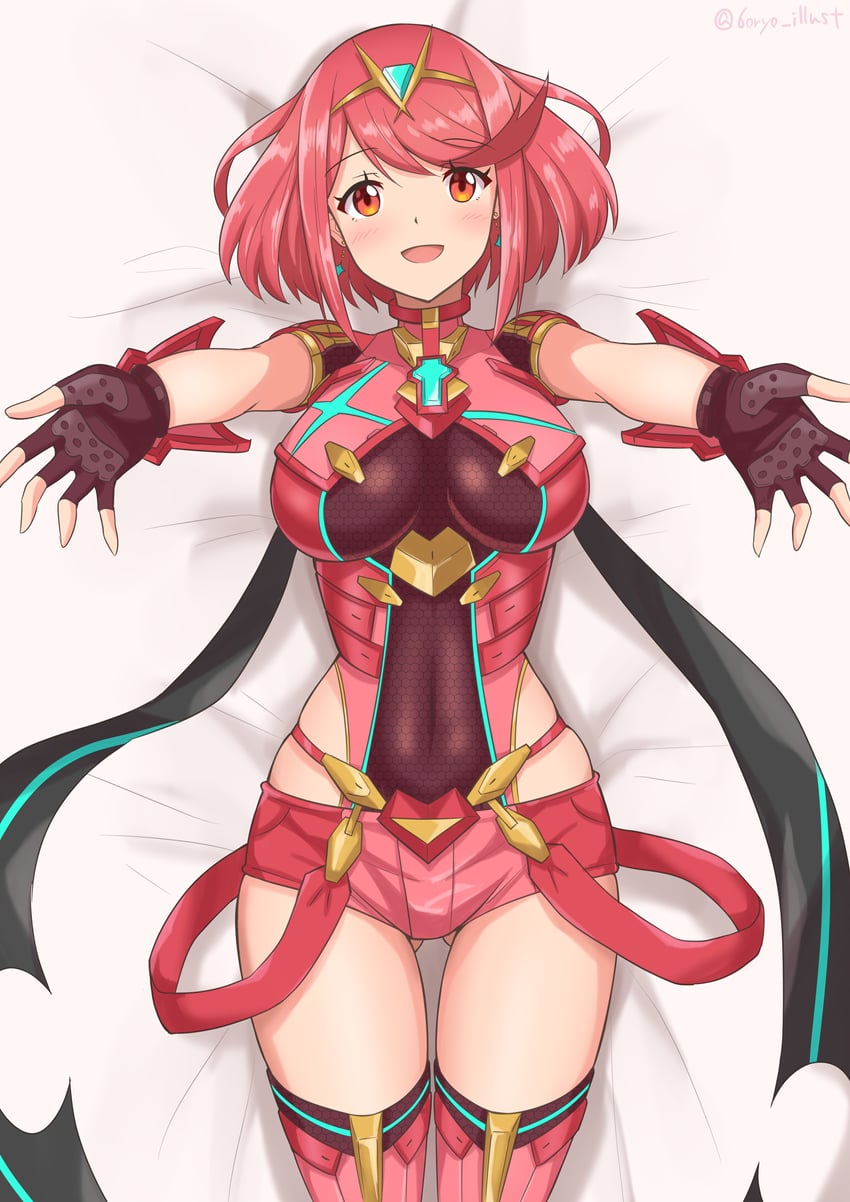 pyra (xenoblade chronicles and 1 more) drawn by ryochan96154
