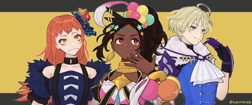 timerra, panette, and merrin (fire emblem and 1 more) drawn by hahm0106