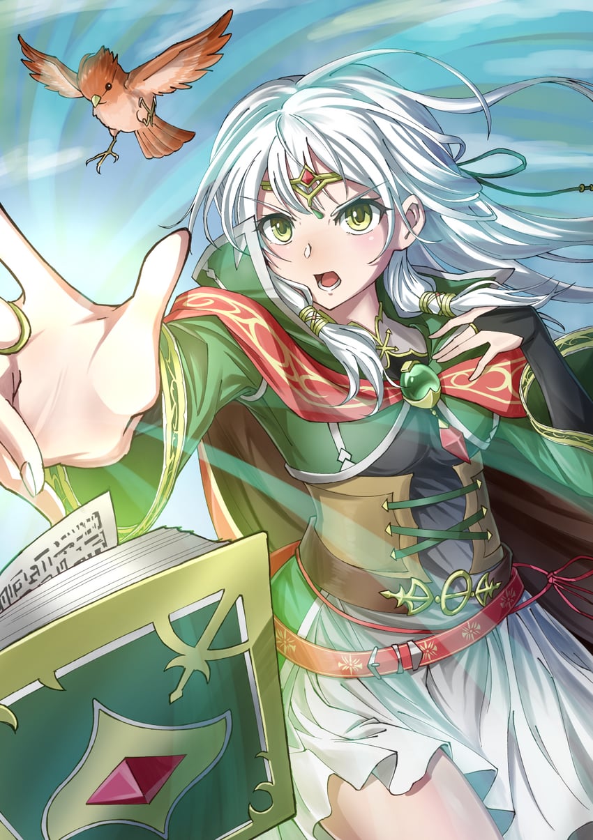 yune and micaiah (fire emblem and 2 more) drawn by funami_dingo