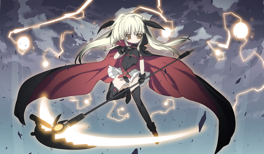 fate testarossa and bardiche (lyrical nanoha and 2 more) drawn by blade_(galaxist)