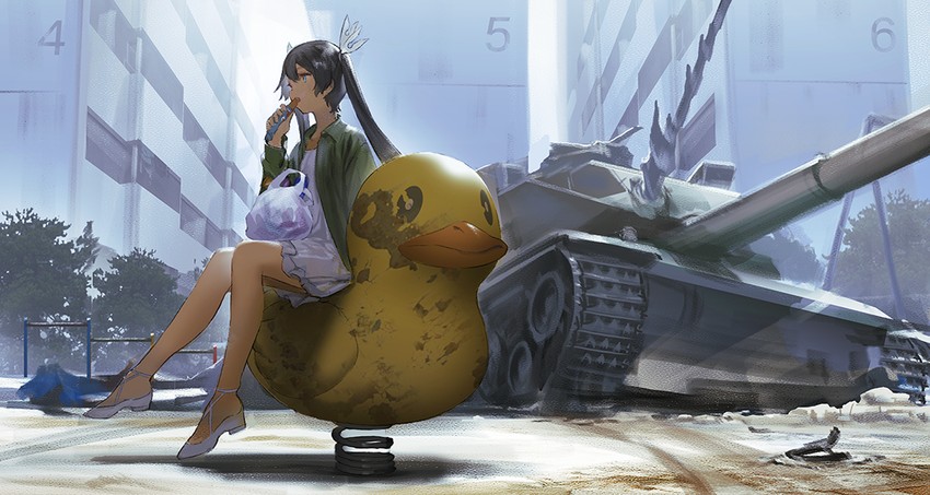 tokoshie no. 10 (tokoshie bullet) drawn by mogumo