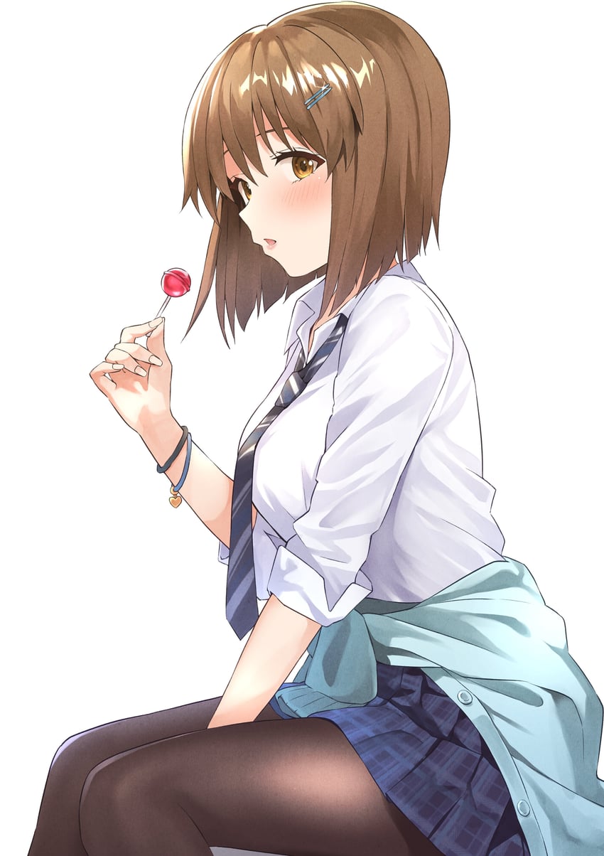 hagiwara yukiho (idolmaster and 2 more) drawn by b1ack_illust