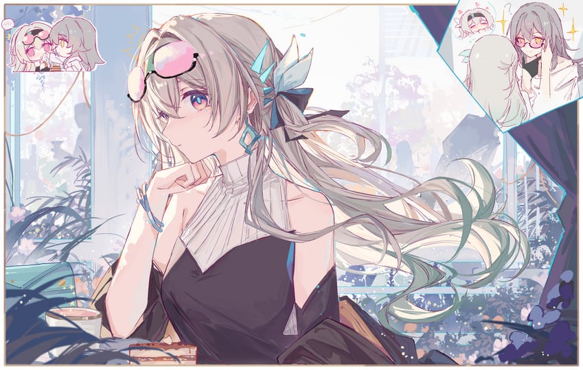 trailblazer, firefly, and stelle (honkai and 1 more) drawn by yajuu