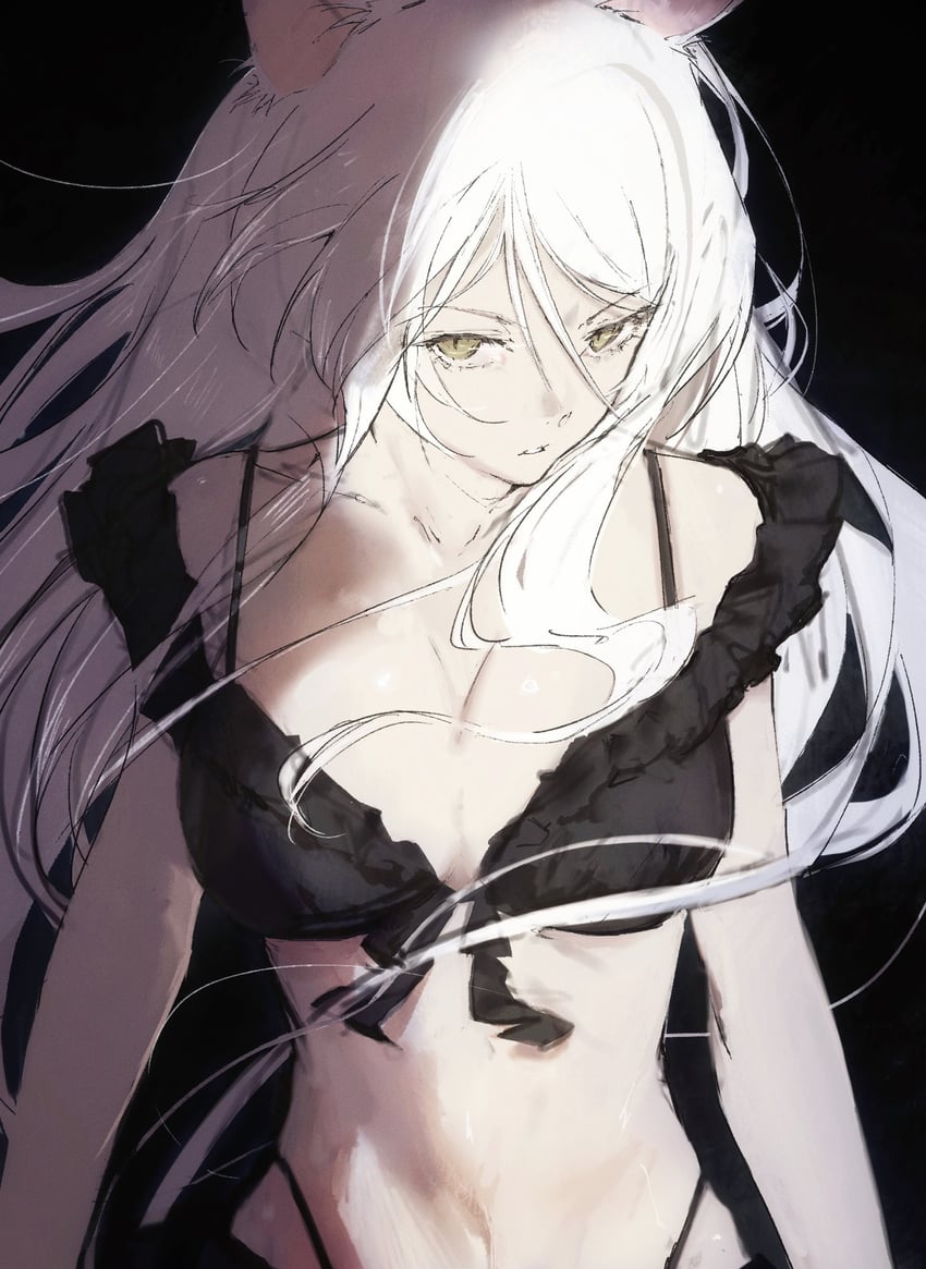 hanekawa tsubasa and black hanekawa (monogatari and 1 more) drawn by moku_(muooku)