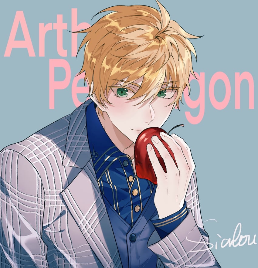 arthur pendragon (fate and 3 more) drawn by sialou