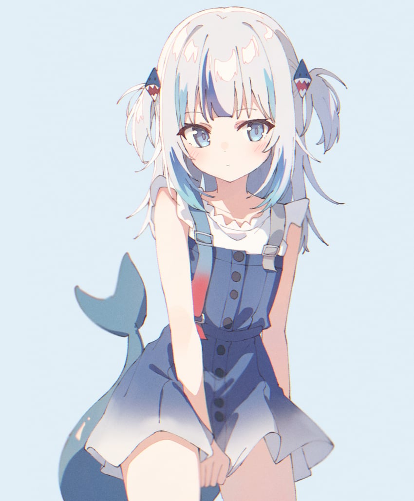 gawr gura (hololive and 1 more) drawn by miro_(tae00)