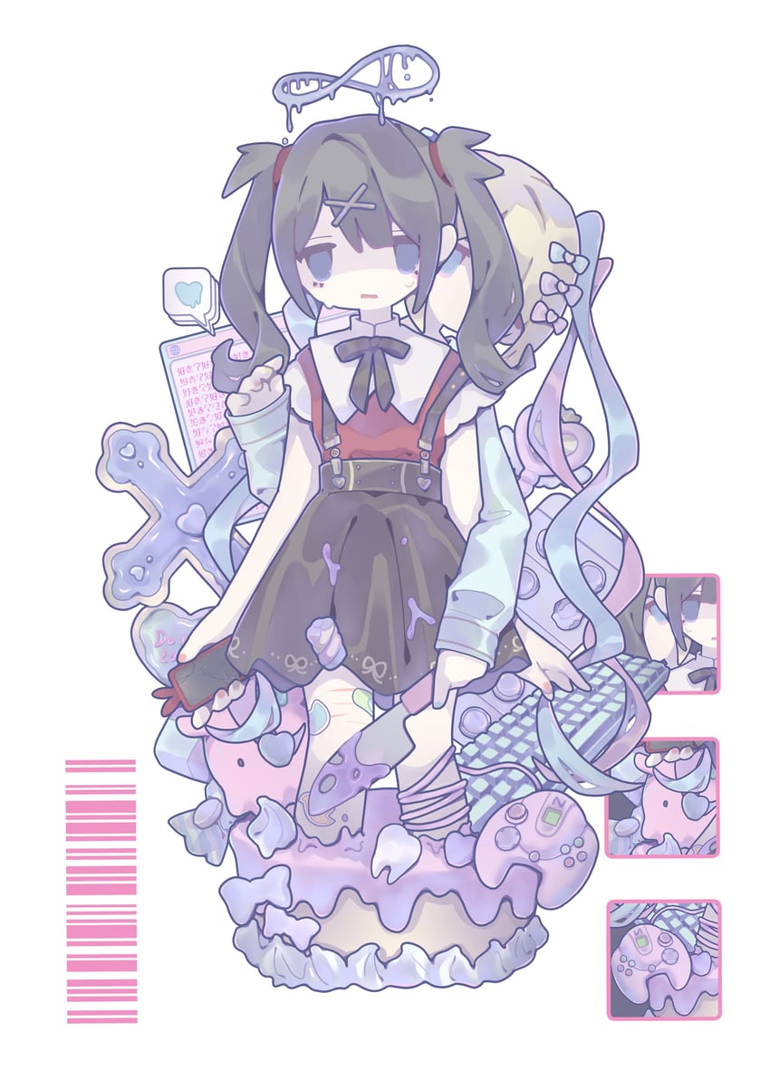 chouzetsusaikawa tenshi-chan and ame-chan (needy girl overdose) drawn by gudon_udon