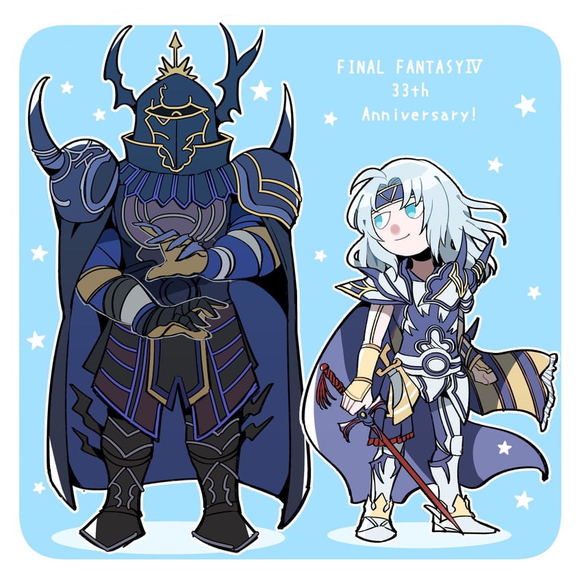 paladin, cecil harvey, and golbez (final fantasy and 1 more) drawn by nnnmmg0725