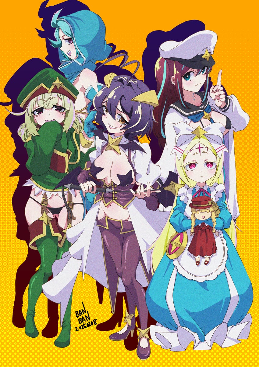 hiiragi utena, magia baiser, araga kiwi, leoparde, morino korisu, and 5 more (mahou shoujo ni akogarete) drawn by ikaika0326