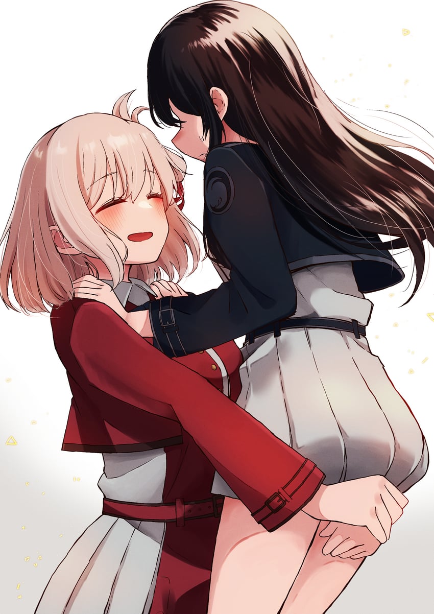 nishikigi chisato and inoue takina (lycoris recoil) drawn by oekaki_aoba