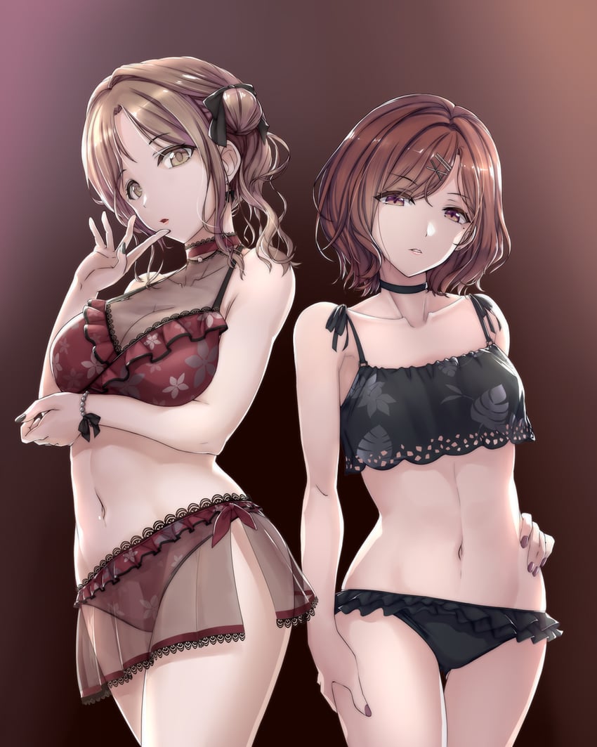 higuchi madoka and ichikawa hinana (idolmaster and 1 more) drawn by hi-ho-