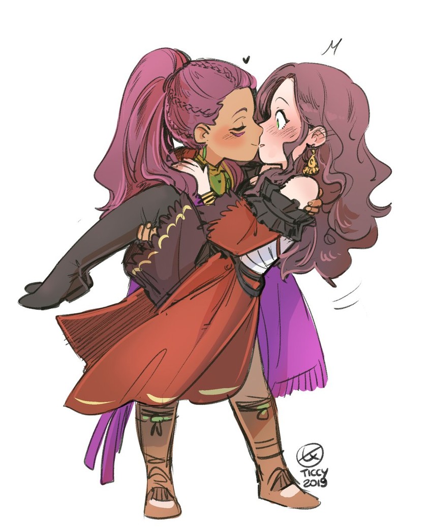 dorothea arnault and petra macneary (fire emblem and 1 more) drawn by ticcy